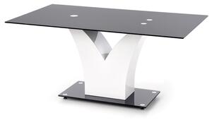 Jedálenský stôl VISPIR čierna/biela