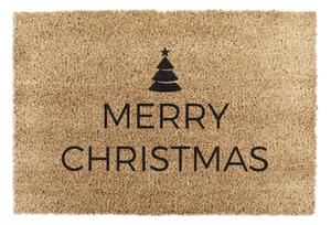 Rohožka s vianočným motívom z kokosového vlákna 40x60 cm Merry Christmas – Artsy Doormats