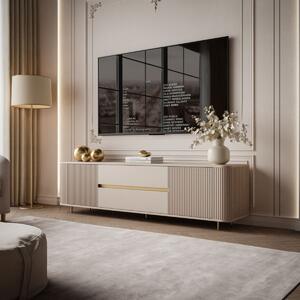 TV STOLÍK PORTOFINO GOLD BÉŽOVÝ 180 cm