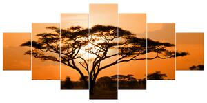 Obraz na plátne Nádherná africká krajina - 7 dielny Rozmery: 210 x 100 cm