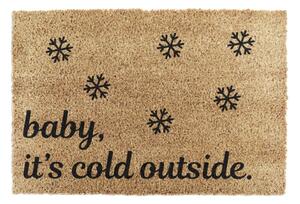 Rohožka s vianočným motívom z kokosového vlákna 40x60 cm Baby It's Cold Outside – Artsy Doormats