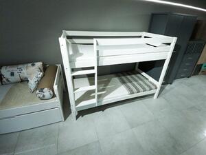 DL Poschodová posteľ s roštami Olaf 190x90 - biela