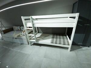DL Poschodová posteľ s roštami Olaf 190x90 - biela