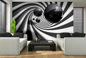 3D Fototapeta Čiernobiela abstrakcie vlies 152,5 x 104 cm