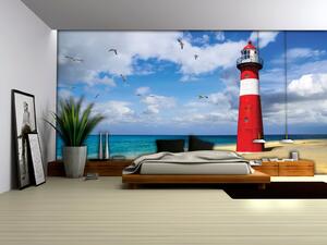 Fototapeta Sea lighthouse vlies 152,5 x 104 cm