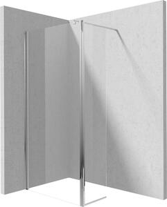Deante Kerria Plus, otočná zástena 40x200 cm, 6mm číre sklo, chrómový profil, DEA-KTSX072P