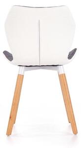 Jedálenská stolička Ken (biela + sivá). Vlastná spoľahlivá doprava až k Vám domov. 1048018