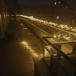 SVENSKA LIVING Vianočná svetelná reťaz LED chumáč 6,9m