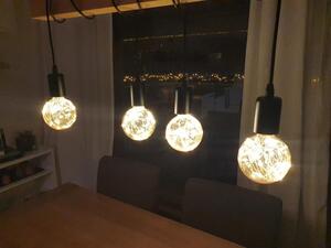 SVENSKA LIVING Dekoračná žiarovka LED E27 G80 teplá žltá