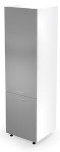 Kuchynská skrinka na vstavanú chladničku Verlene (sivá + biela). Vlastná spoľahlivá doprava až k Vám domov. 1048166
