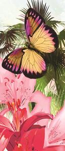 Fototapeta na dvere Colorful butterflies samolepiace 91 x 211 cm