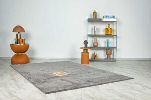 Lalee Kusový koberec Trendy Uni 400 Grey Rozmer koberca: 240 x 330 cm