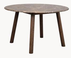 Okrúhly mramorový jedálenský stôl Taransay, Ø 125 cm