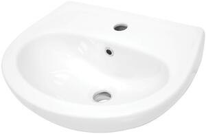 Deante Jasmin, nástenné keramické umývadlo 457x364x169 mm, biela lesklá, DEA-CDJ_6U4W