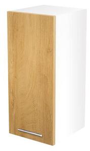 Horná kuchynská skrinka Verlene (prirodné drevo + biela). Vlastná spoľahlivá doprava až k Vám domov. 1048684