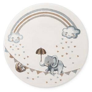 Krémový detský koberec ø160 cm Walk like an Elephant Rainbow – Villeroy&Boch