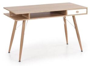 Písací stolík Bernie (svetle drevo + biela). Vlastná spoľahlivá doprava až k Vám domov. 1048849