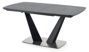 Rozkladací jedálenský stôl 160-220 cm Fredda (čierna + sivá) (pre 6 8 osôb). Vlastná spoľahlivá doprava až k Vám domov. 1048853