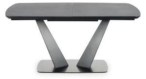 Rozkladací jedálenský stôl 160-220 cm Fredda (čierna + sivá) (pre 6 8 osôb). Vlastná spoľahlivá doprava až k Vám domov. 1048853