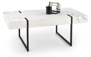Konferenčný stolík Birgit (mramor biely + čierna). Vlastná spoľahlivá doprava až k Vám domov. 1048871