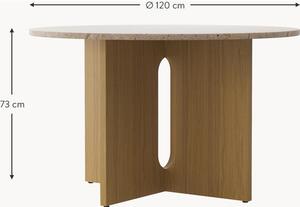Okrúhly jedálenský stôl Androgyne, Ø 120 cm