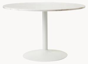 Oválny mramorový jedálenský stôl Miley, 120 x 90 cm