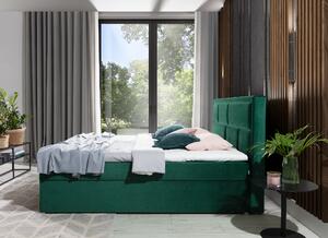 Drevko Čalúnená posteľ Meron - Kronos 19 - 140 x 200 cm, Zelená
