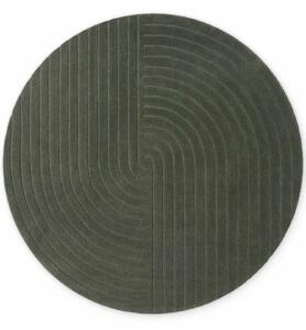 Vikosa, Kusový koberec Vikosa Arcura 106271 Dark Green kruh, 150x150 (priemer) kruh, zelená, obývacia izba