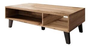 Konferenčný stolík Nell (prirodne drevo + čierna). Vlastná spoľahlivá doprava až k Vám domov. 1049041