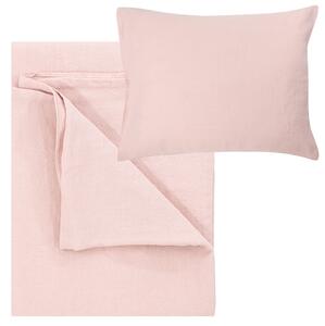 Lapuan Kankurit Ľanové obliečky Ilta 150x210, ružové