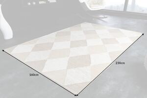 Dizajnový koberec Sadiya 230 x 160 cm béžovo-hnedý - bavlna
