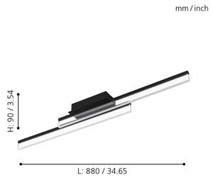 Eglo 780433 - LED Kúpeľňové stropné svietidlo YANGUAS 2xLED/11W/230V 3000K IP44