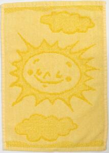 Detský uterák BEBÉ slniečko žltý 30x50 cm