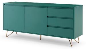 ŠIROKÁ KOMODA, zelená, 150/70/40 cm Livetastic - Predsieňové programy, Online Only