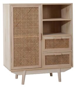 ŠIROKÁ KOMODA, paulovnia, ratan, prírodná farba, 70/85/36 cm Livetastic - Predsieňové programy, Online Only