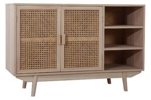 ŠIROKÁ KOMODA, paulovnia, ratan, prírodná farba, 100/65/36 cm Livetastic - Predsieňové programy, Online Only