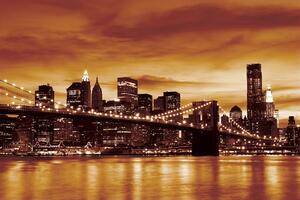 Fototapeta Brooklyn Bridge - New York vlies 104 x 70,5 cm