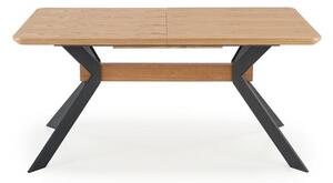 ROZKLADACÍ JEDÁLENSKÝ STÔL RODAN PRÍRODNÝ DUB + ČIERNY 160 - 220 cm