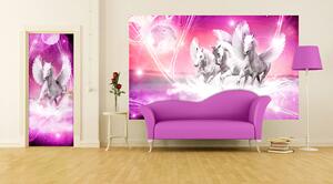 Fototapeta Pink Running Pegasus vlies 152,5 x 104 cm