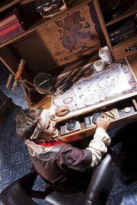 Detský písací stôl Jack s nadstavcom - dub lancelot