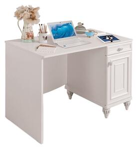 Písací stôl Ema - biela