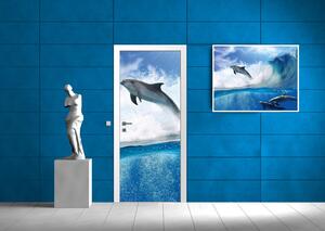 Fototapeta na dvere Delfíny vlies 91 x 211 cm