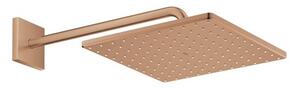 Hlavová sprcha GROHE RAINSHOWER Cube na stenu vrátane sprchového ramená kartáčovaný Warm Sunset 26564DL0