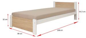 Jednolôžková posteľ Klára 90x200