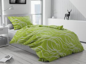 Bavlnené obliečky Aromis zelené gombíky Rozmer obliečky: 70 x 90 cm | 140 x 200 cm