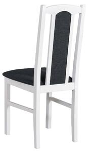 Jedálenská stolička BOLS 7 biela/tmavosivá