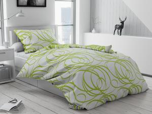 Bavlnené obliečky Aromis zelené gombíky Rozmer obliečky: 70 x 90 cm | 140 x 220 cm