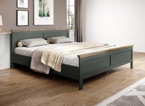 Manželská posteľ 160 cm Elvina S Typ 31 (zelená + dub lefkas). Vlastná spoľahlivá doprava až k Vám domov. 1031008
