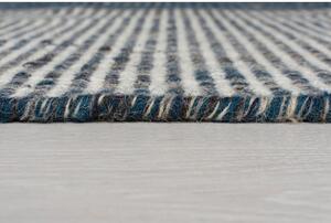 Modrý vlnený behúň Flair Rugs Anu, 60 x 200 cm
