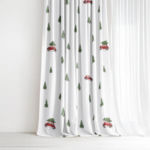 Goldea vianočný bavlnený záves - cesta pre stromček 140x150 cm